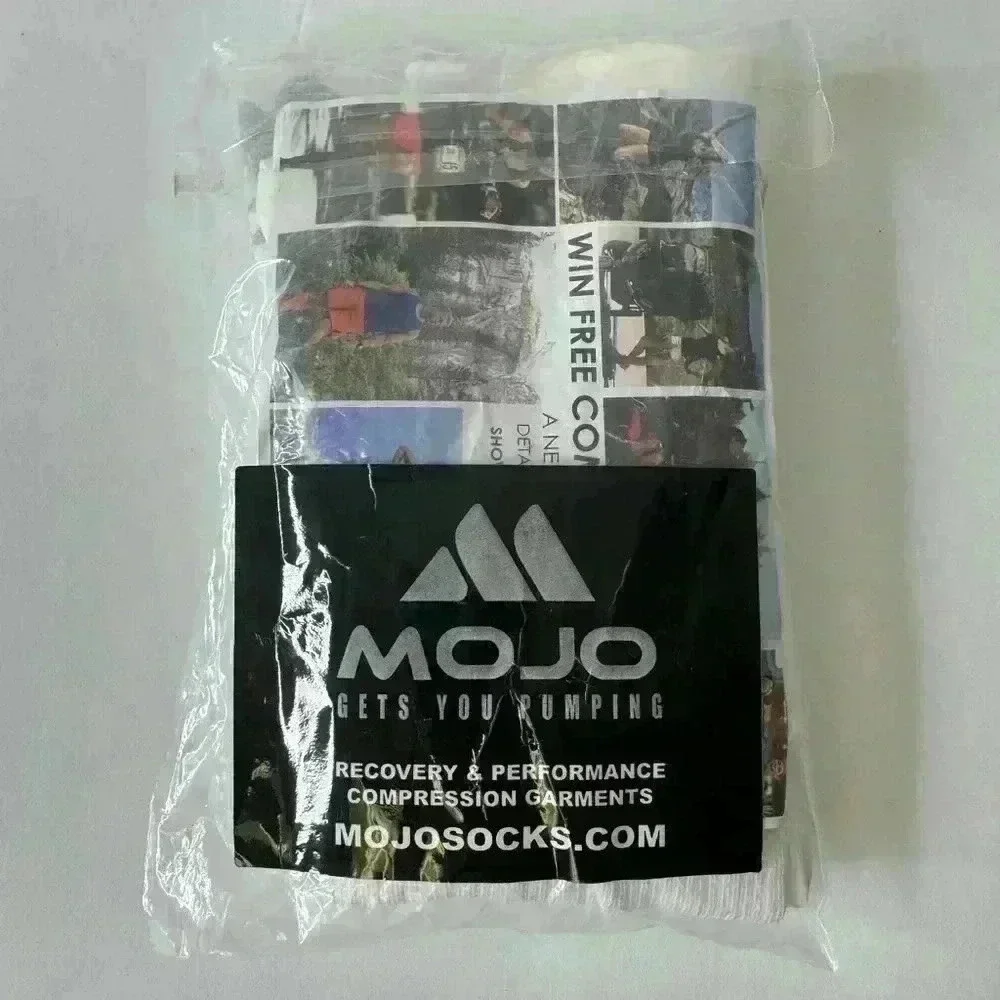 NWT MOJO White compression socks, size 2XL